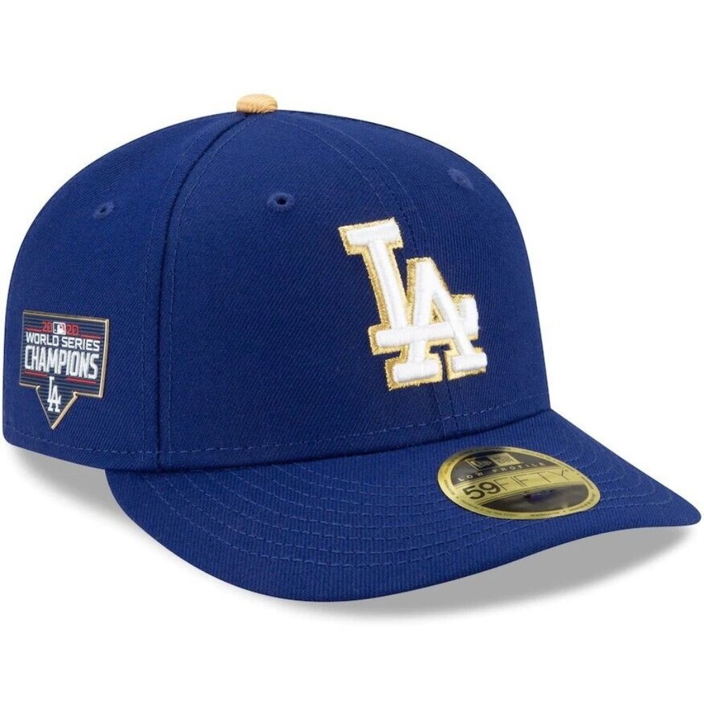 New Era 59FIFTY Hat Size 8 LA Dodgers Collection Low Profile 2020 World Series